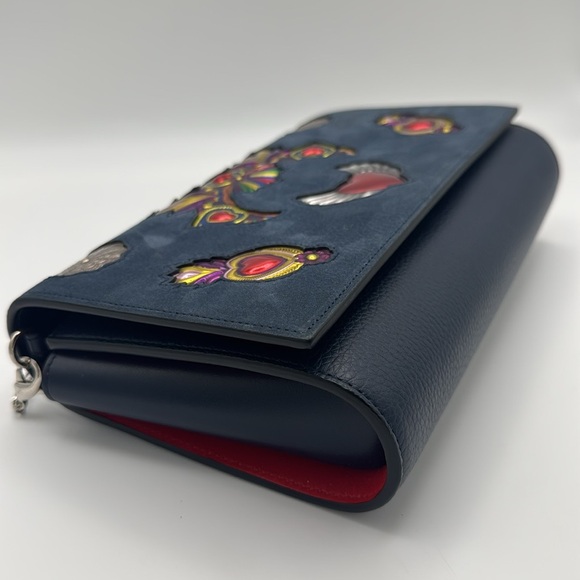 Christian Louboutin Paloma Heart Mexiloubi Calf Crossbody Clutch Bag - Picture 7 of 14